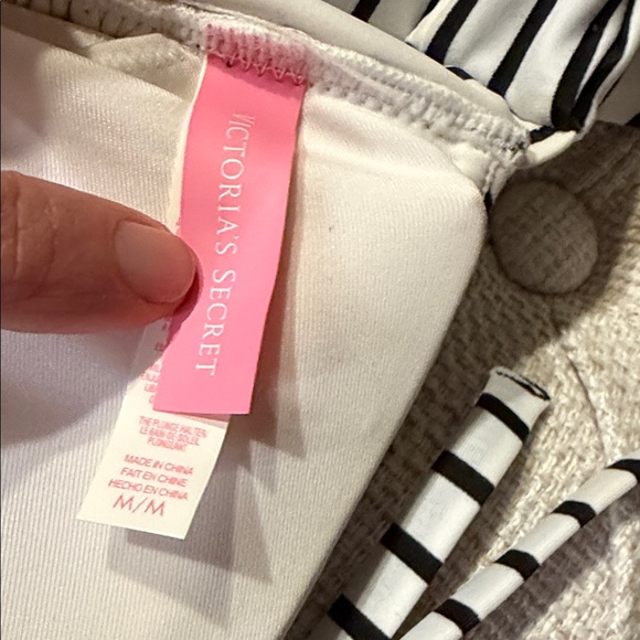 Victoria's Secret Black and White Striped Bikini Bottoms - Picture 3 of 5